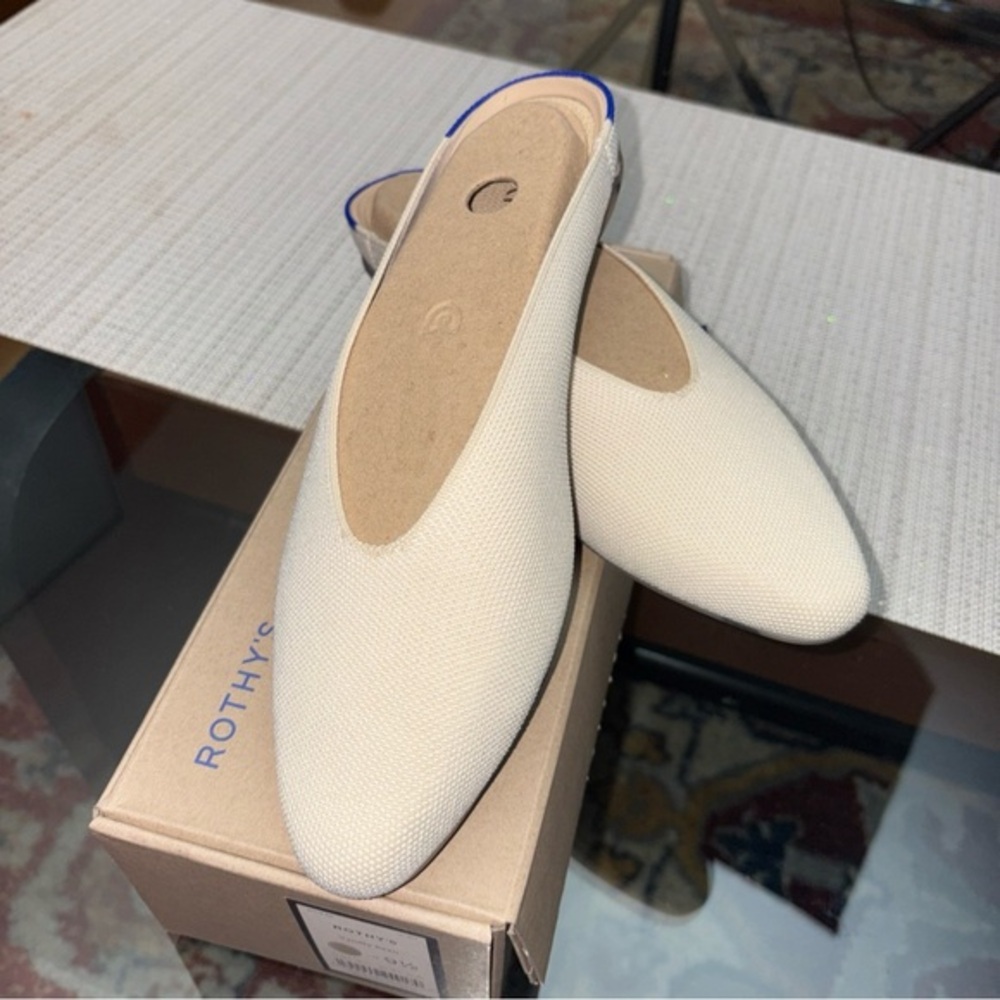 💥🥰NEW Rothy's Ivory Women's Loafers, size9.5, WASHABLE , knitted👏🏼